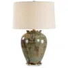 Uttermost Olisa 25" Earthy Green Ceramic Table Lamp In Multi