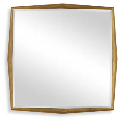 Uttermost On Point Gold 40" Square Wall Mirror In Brown
