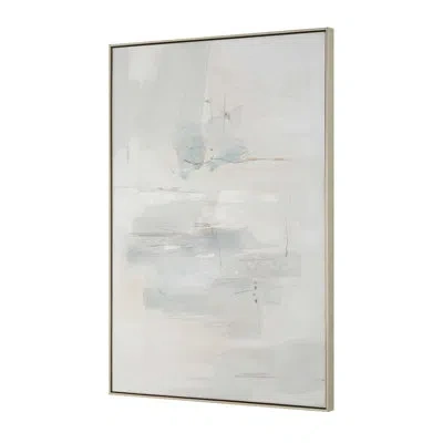 Uttermost One And Only Hand Painted Abstract Art In Blue;brown;white;gray