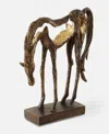 Uttermost Openly Grazing, Sculpture In Bronze
