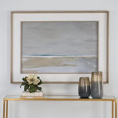 Uttermost Oregon Coast - Picture Frame Print In Gray,satin White