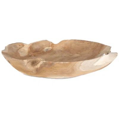 Uttermost Organic Embrace 19.7" Wide Teak Wood Indoor-outdoor Bowl