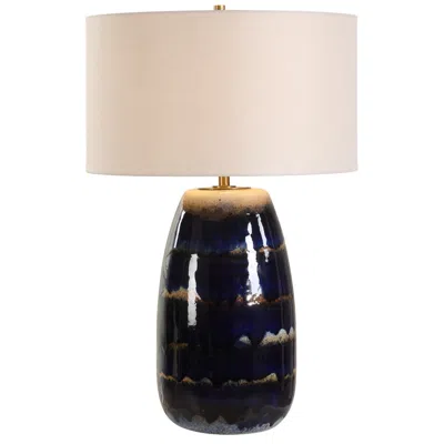 Uttermost Orleans 27 1/2" Dk Blue Ceramic Table Lamp
