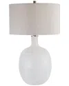 Uttermost Out Mottled Glass Table Lamp In White