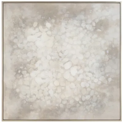 Uttermost Out Of Focus 61.7" Hand Painted Framed Canvas Wall Art In Brown