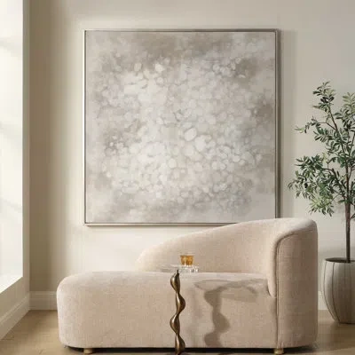 Uttermost Out Of Focus Framed Abstract Art In Brown;white;gray;gold