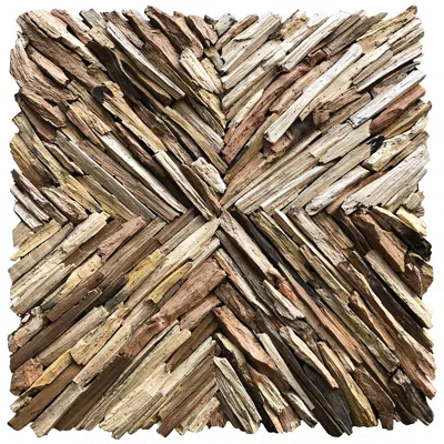 Uttermost Outland 24" Square Wood Wall Decor