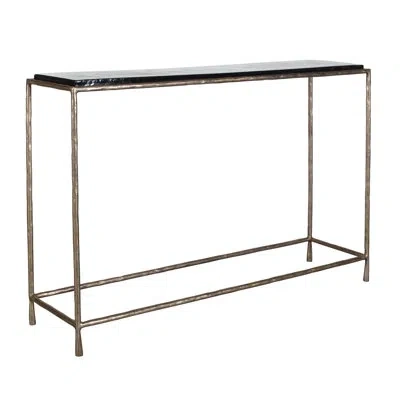 Uttermost Ovard Minimalist Metal Console Table In Clear