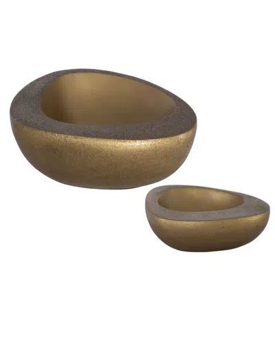 Uttermost Ovate Bowls, Set Of 2 In Gold