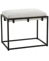 Uttermost Paradox White Small Bench