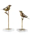 Uttermost Passerines Set Of 2 Bird Sculptures