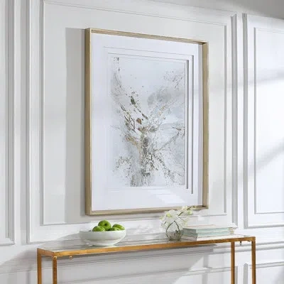Uttermost Pathos By Jennifer Gardner - Picture Frame Graphic Art Print On Paper In White;gray;gold