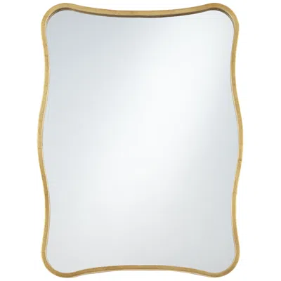Uttermost Pavia Gold Metal 24" X 32" Curvy Wall Mirror