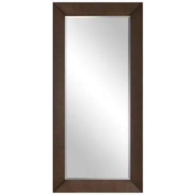 Uttermost Pearce 38 1/4" X 81 3/4" Walnut Veneer Tall Mirror