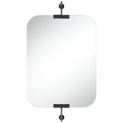 Uttermost Penbrook 24x42" Polished Edge Wall Mirror Weathered Black