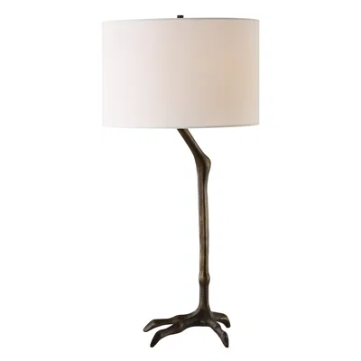 Uttermost Perch Warm Bronze Bird Leg Table Lamp