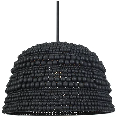 Uttermost Persephone 20 3/4" Wide 1 Lt Matte Black Pendant