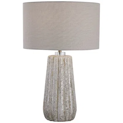 Uttermost Pikes 26" High Stone-ivory And Taupe Ceramic Table Lamp