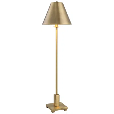 Uttermost Pilot 36 1/2" Plated Brushed Brass Metal Buffet Table Lamp