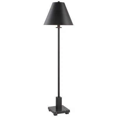 Uttermost Pilot 36 1/2" Satin Black Metal Buffet Table Lamp