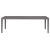Uttermost Polanco 92" W Java Aluminum Outdoor Dining Table In Brown