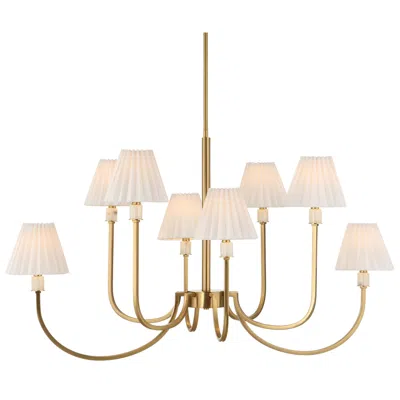 Uttermost Poppins 45" Wide Gold 8-light Chandelier