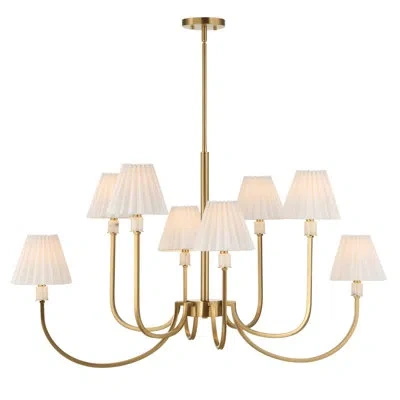Uttermost Poppins 8 Light Brass Chandelier