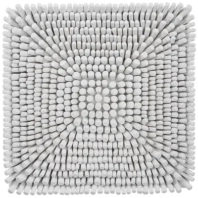 Uttermost Portside 24" Square Matte White Wood Wall Art