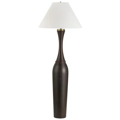 Uttermost Pravin 64" Dark Wood Floor Lamp
