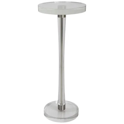 Uttermost Pria 8 3/4" Wide Crystal Round Drink Table