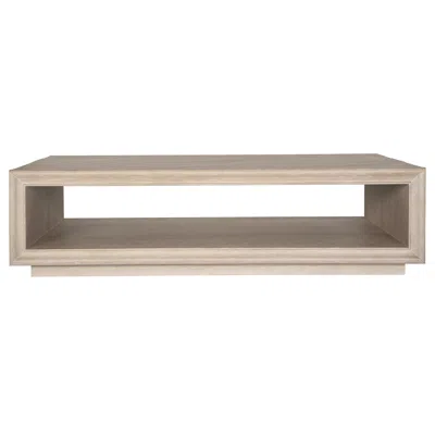 Uttermost Prism 56" Wide Light Oak Coffee Table In Brown