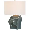 Uttermost Prisma 24" Teal Ceramic Table Lamp