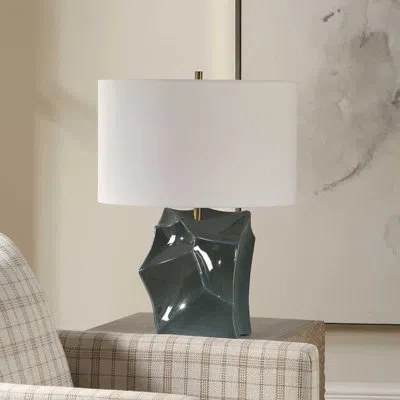 Uttermost Prisma Smoky Bronze Table Lamp In Blue;brown;green