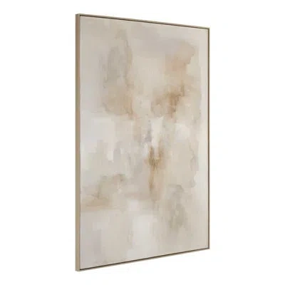 Uttermost Remedy Hand Painted Modern Canvas In Brown;white;gray