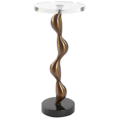 Uttermost Remolino 22 1/4" High Cast Iron Drink Table