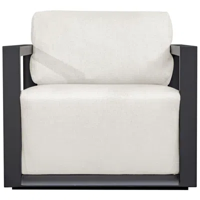 Uttermost Remsen Outdoor Java Black And Oyster Fabric Lounge Chair