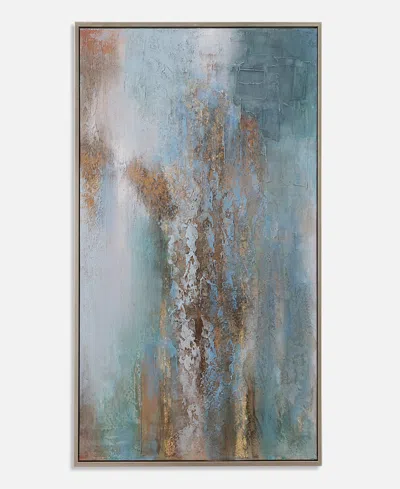 Uttermost Rendezvous Hand Painted Canvas In Blue