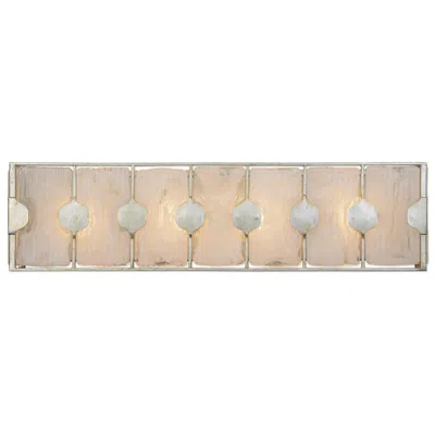 Uttermost Rene 27"w White Glass And Metal 4-light Bath Light