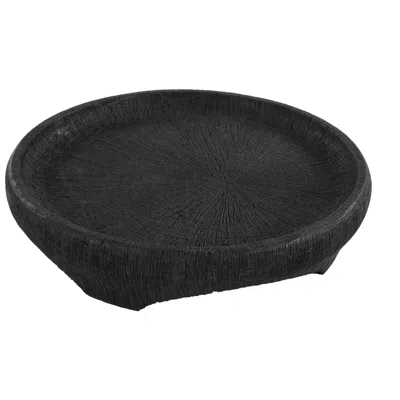 Uttermost Resonance 25" W X 5 1/2" H Black Outdoor Bowl