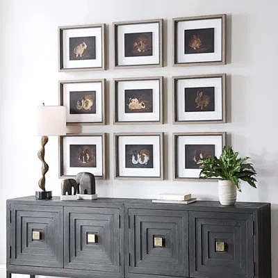 Uttermost Resting Bunny Framed Prints In Multicolor