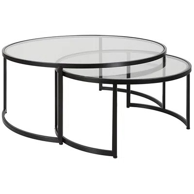 Uttermost Rhea Black Nesting Coffee Tables, Set Of 2