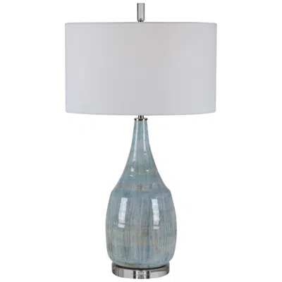 Uttermost Rialta Aqua And Teal Ceramic Table Lamp