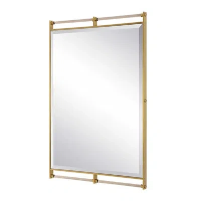 Uttermost Ripoll Antique Brass Mirror In Gold;brown