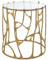 Uttermost Ritual Round Side Table In Brown