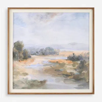Uttermost River Afternoon Landscape Print In Multicolor