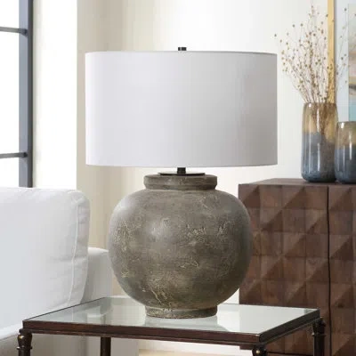 Uttermost Rock Of Ages Table Lamp In Gray