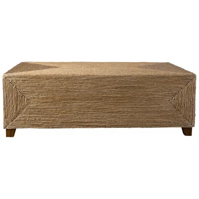 Uttermost Rora 48" Wide Natural Woven Banana Coffee Table