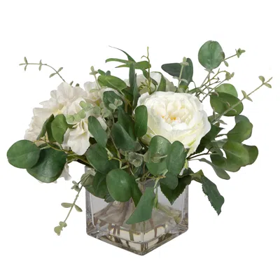Uttermost Rosewood 13" High Faux Flower Garden Bouquet