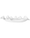 Uttermost Ruffled Feathers Modern Bowl In White