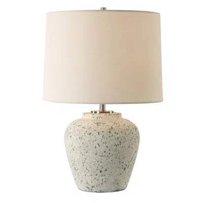 Uttermost Rupture 19" Ivory And Gray Ceramic Table Lamp